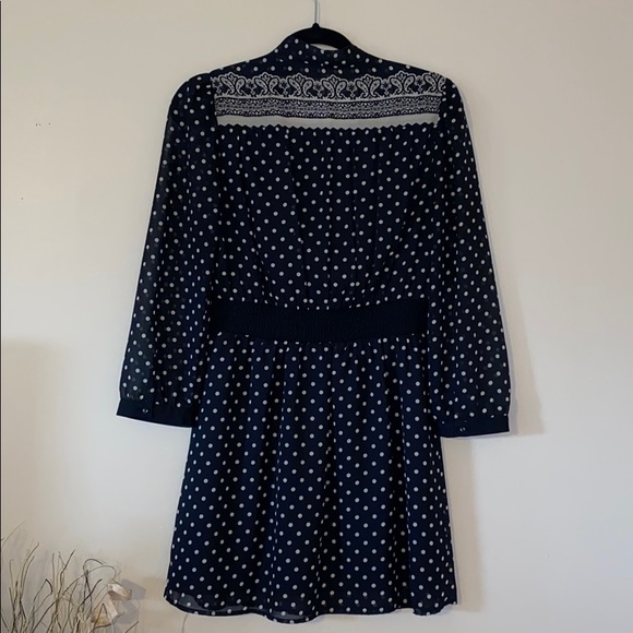 🍒t.l.h by hype Polka Dot Bow Blouse/ Dress Small - Picture 8 of 8
